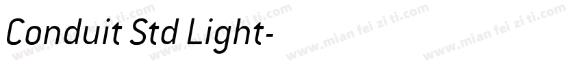 Conduit Std Light字体转换